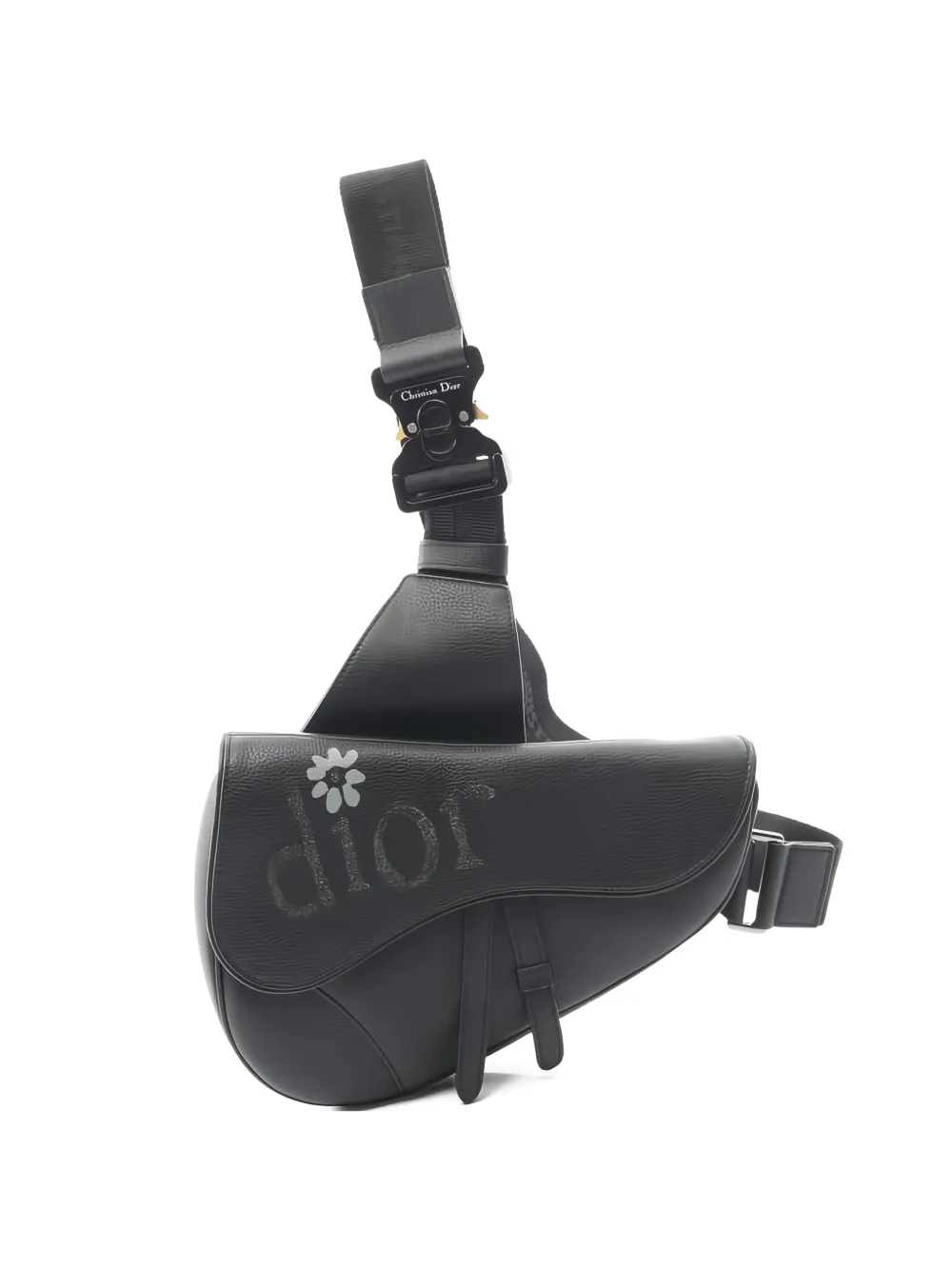 Christian Dior Pre-Owned 2010s saddle embroidery body bag - Nero