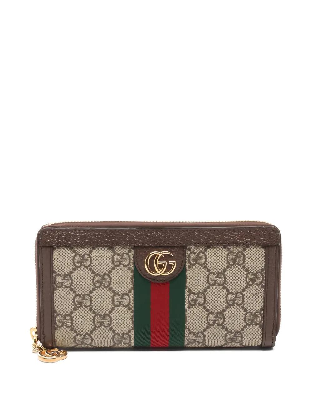 Gucci Pre-Owned 2010s Ophidia zip wallet - Toni neutri