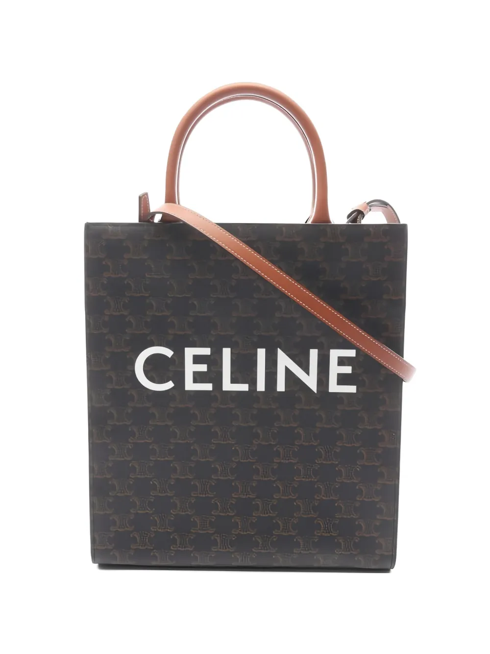 Celine Pre-Owned 2000s small Vertical Cabas Triomphe tote bag - Marrone