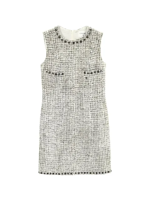 CHANEL Pre-Owned 1986-1988 tweed mini dress