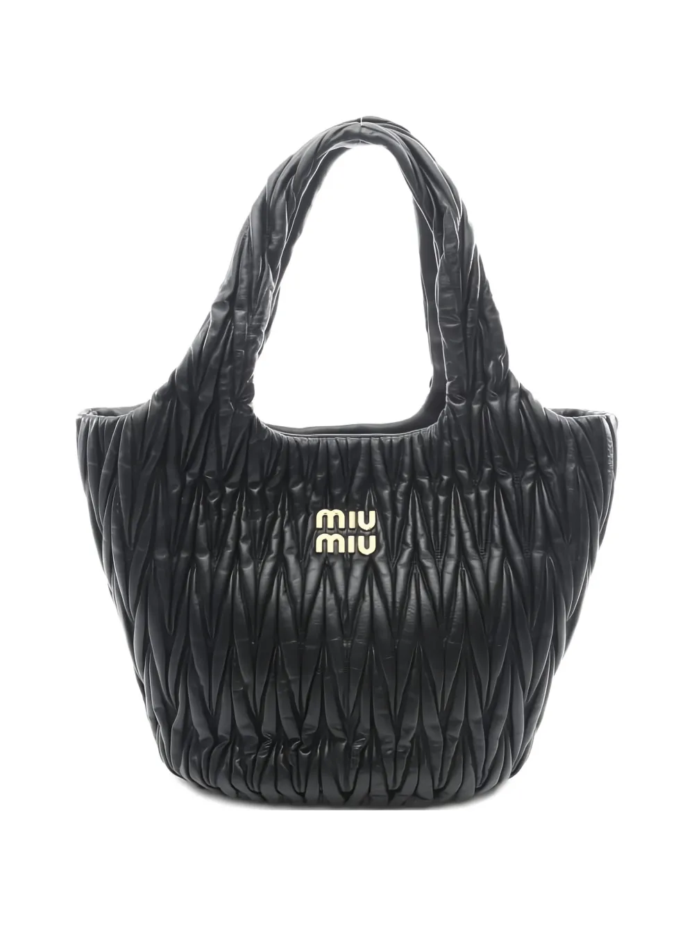 Miu Miu Pre-Owned 2020s Wander matelassé leather handbag - Nero