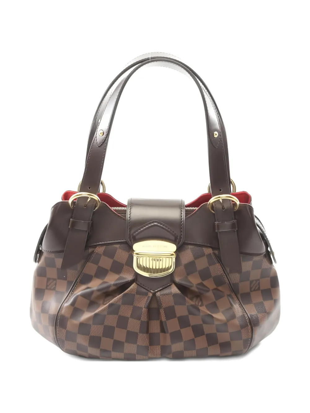 Louis Vuitton Pre-Owned 2010 PM Sistina check-pattern tote bag - Marrone