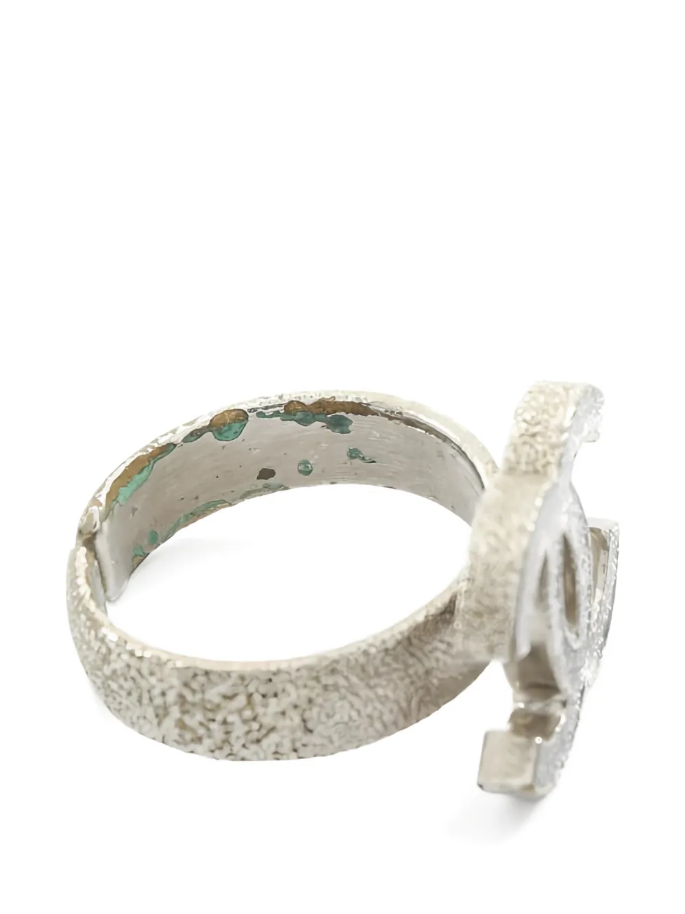 CHANEL Pre-Owned 1986-1988 Coco Mark Ring | Silver | FARFETCH