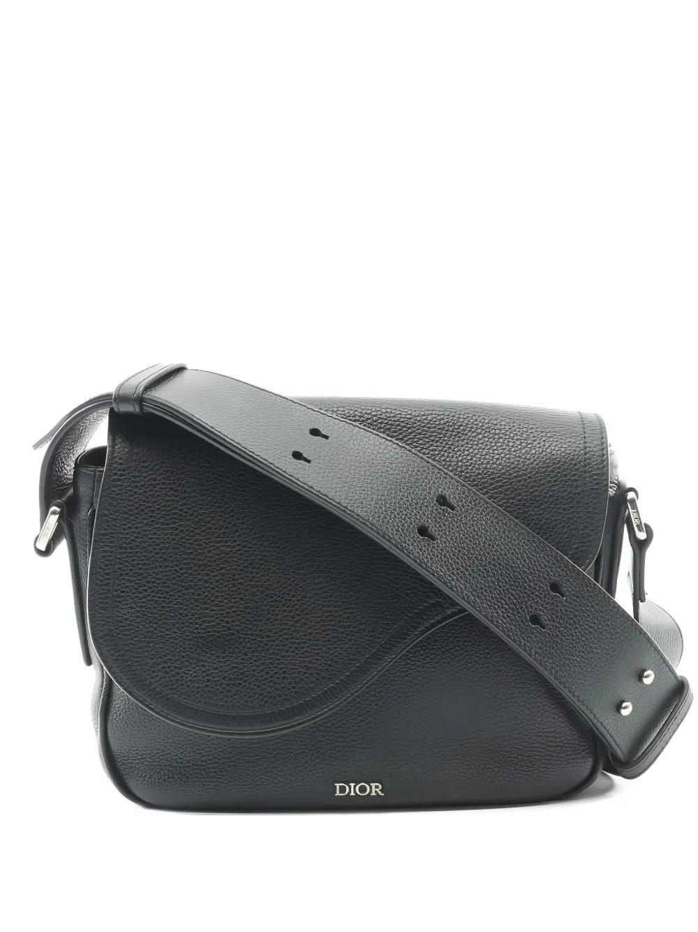 Christian Dior Pre-Owned 2010s Saddle leather shoulder bag - Nero