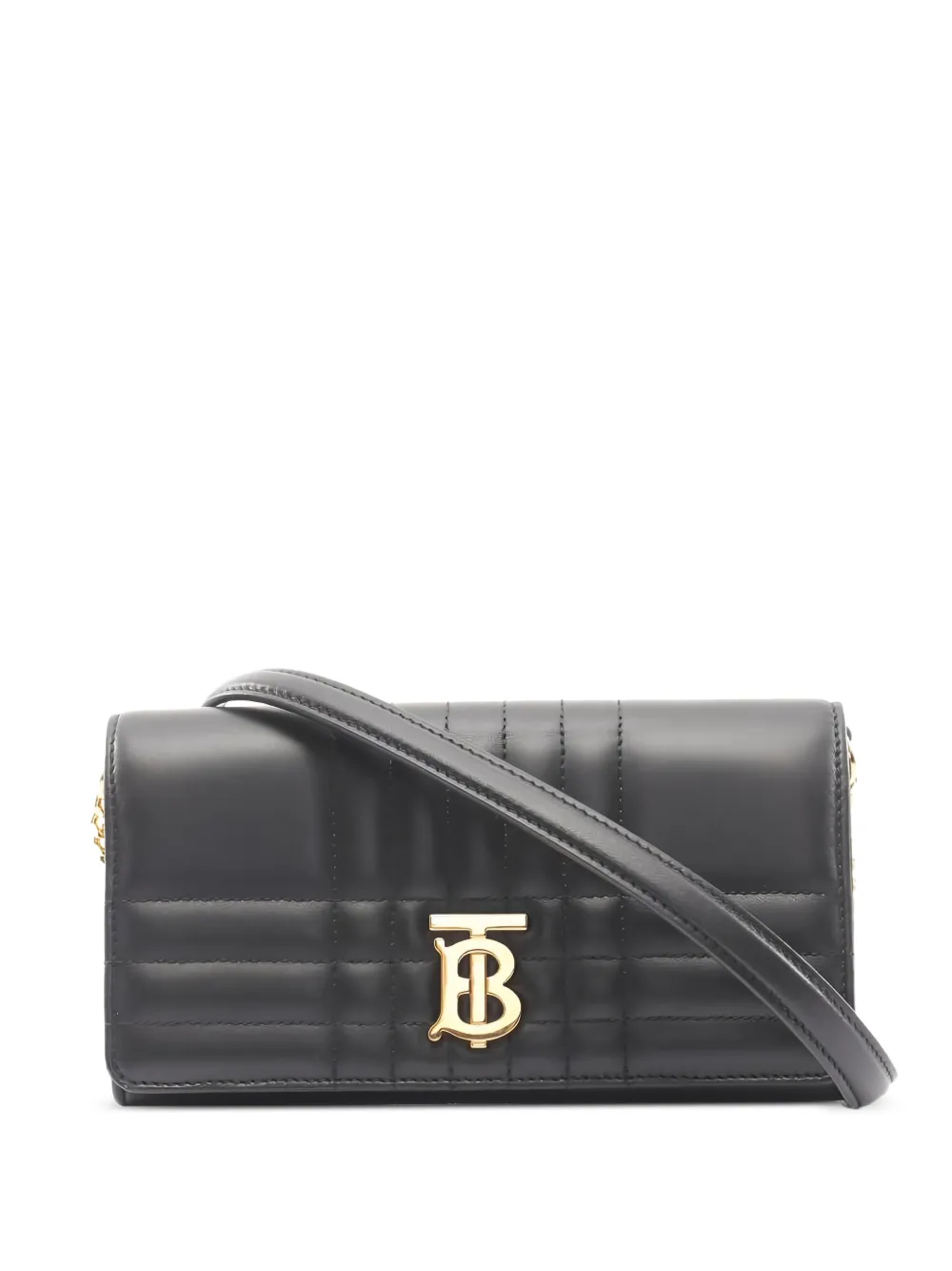 Burberry Pre-Owned 2010s Lola leather logo shoulder bag - Nero