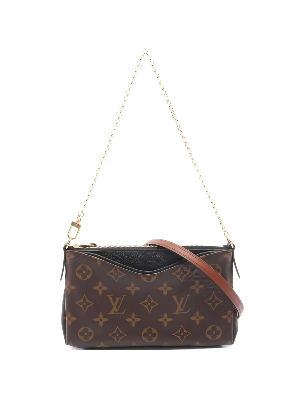 Louis Vuitton Pre-Owned 2016 Pallas Scratch monogram-canvas shoulder bag - Marrone