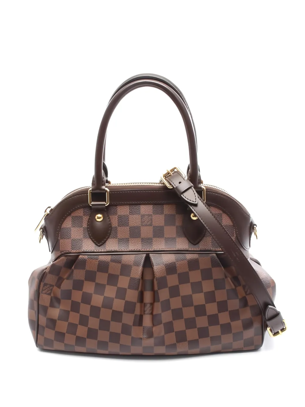 Louis Vuitton Pre-Owned 2011 PM Trevi check leather tote bag - Marrone
