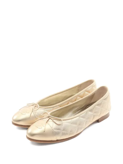 CHANEL Pre-Owned 1986-1988 quilted ballerina shoes
