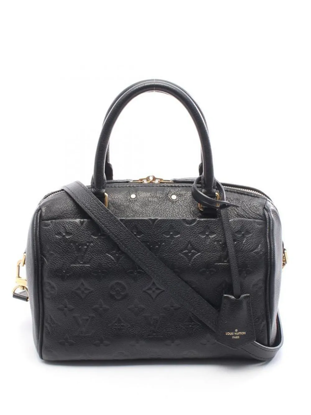 Louis Vuitton Pre-Owned 2016 25 Speedy Bandoulière leather handbag - Nero