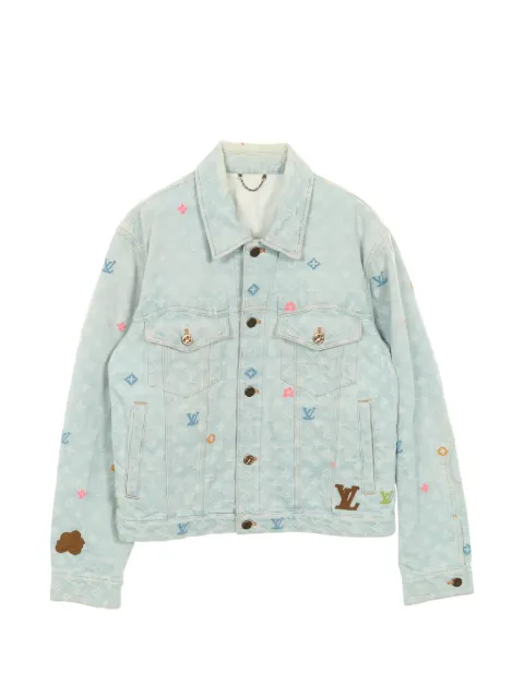 Louis Vuitton Pre-Owned 2010s Tyler denim embroidered jacket