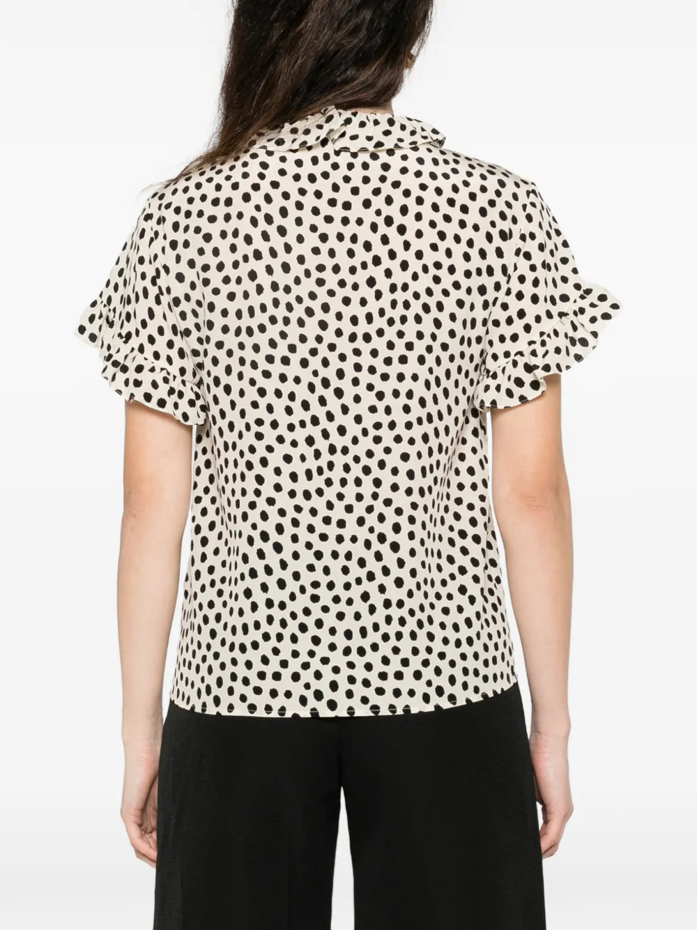 Chloé Blouse met ruches Beige