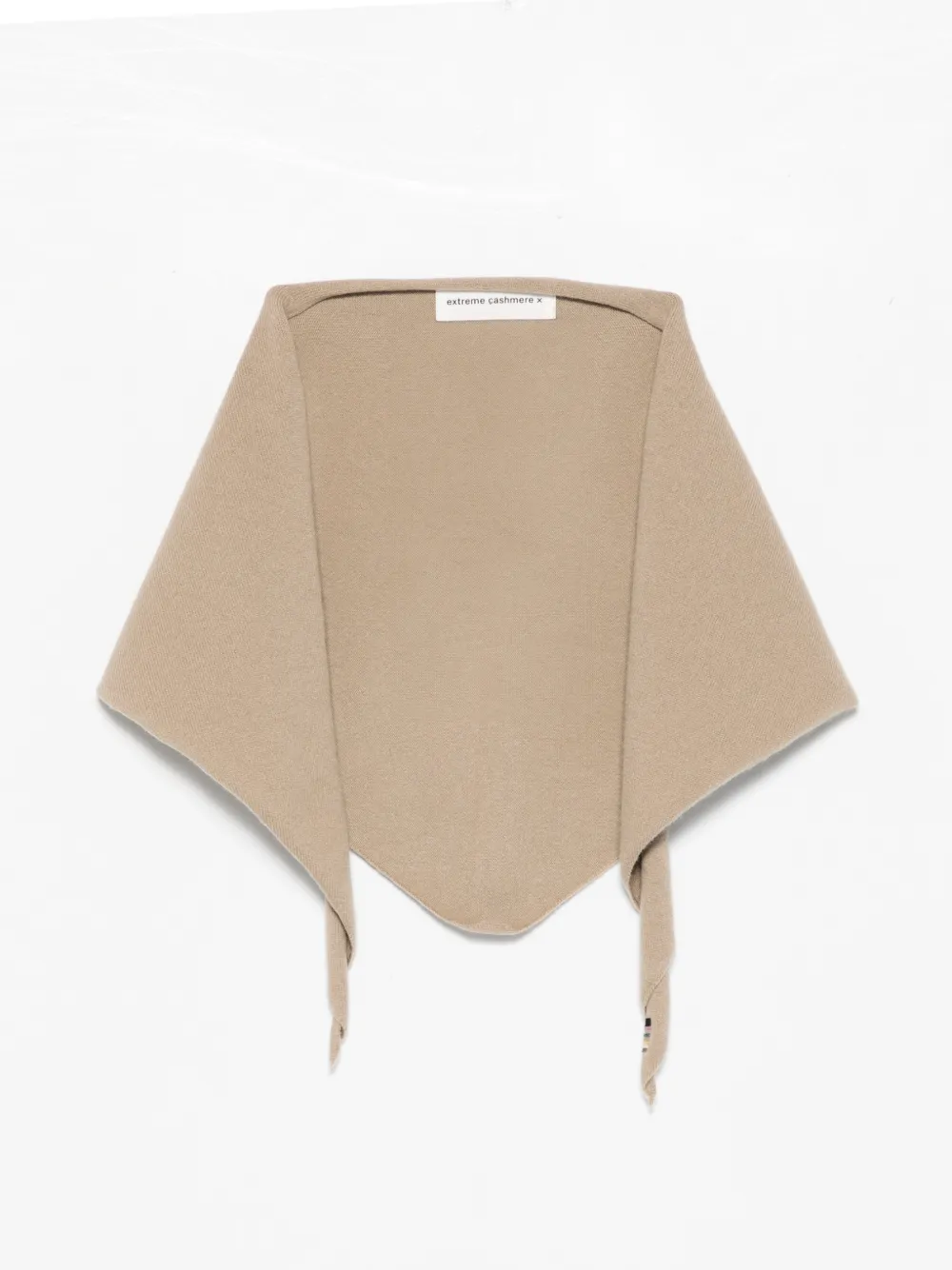 extreme cashmere self-tie bandana scarf - Toni neutri