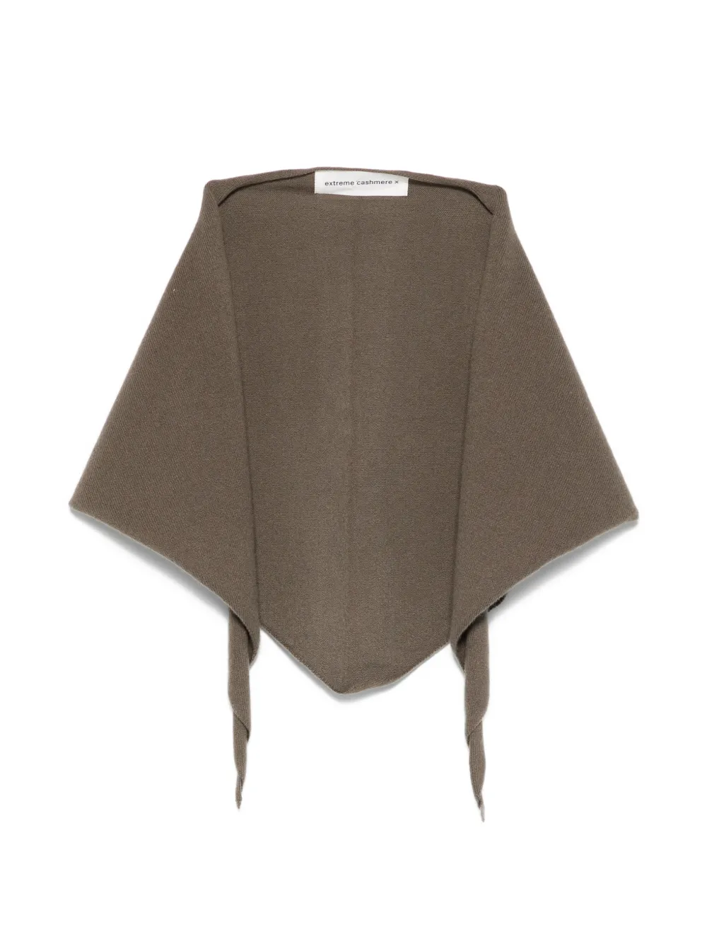 extreme cashmere self-tie bandana scarf - Verde