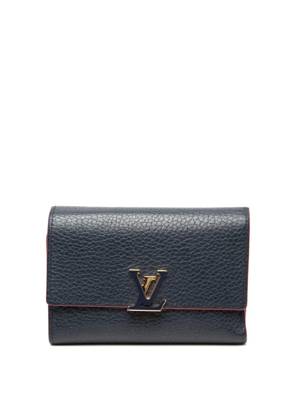 Louis Vuitton Pre-Owned 2019 Taurillon Capucines Compact Wallet small wallets - Blu