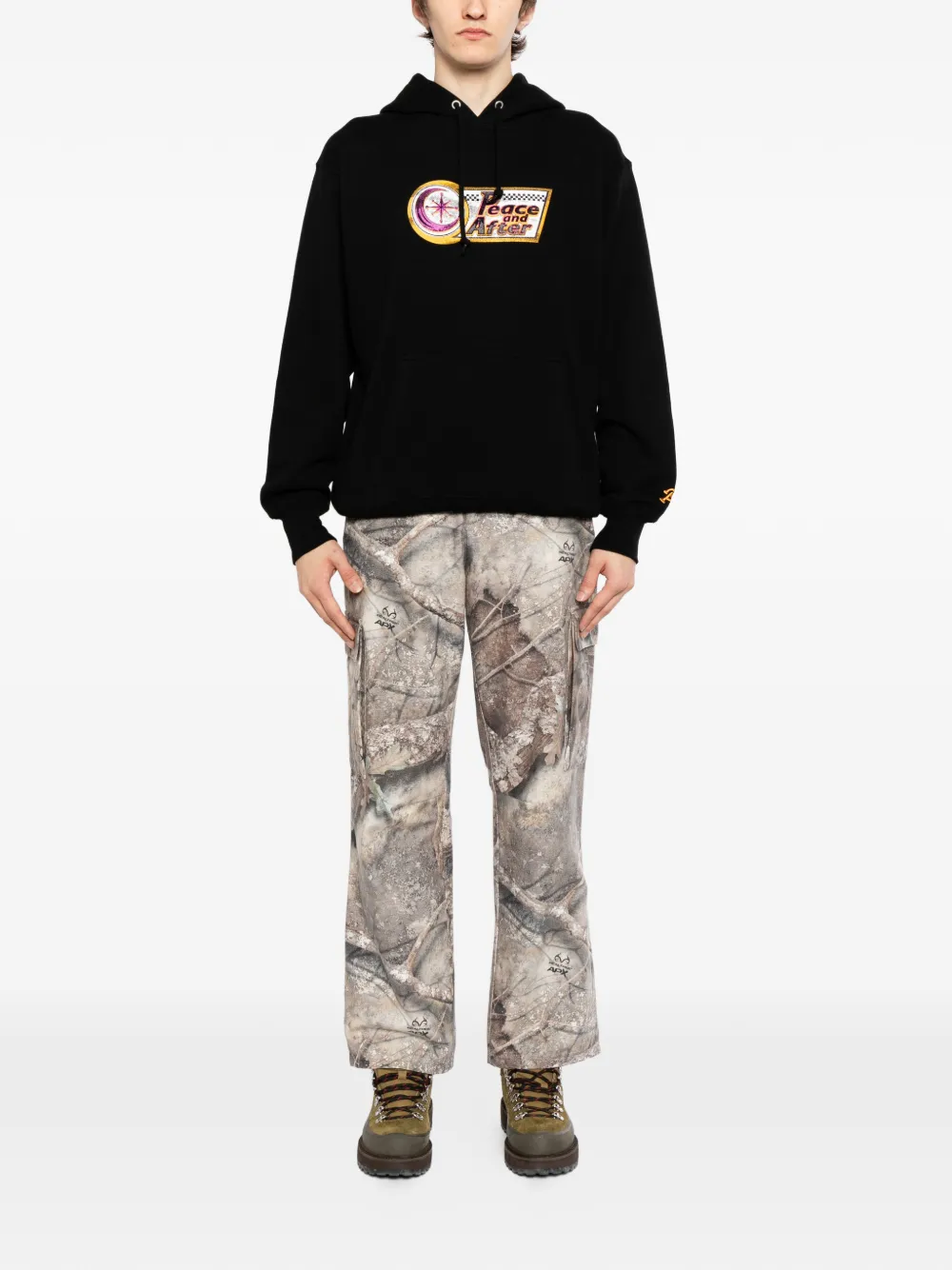  Peace And After Diner Hoodie - Black 