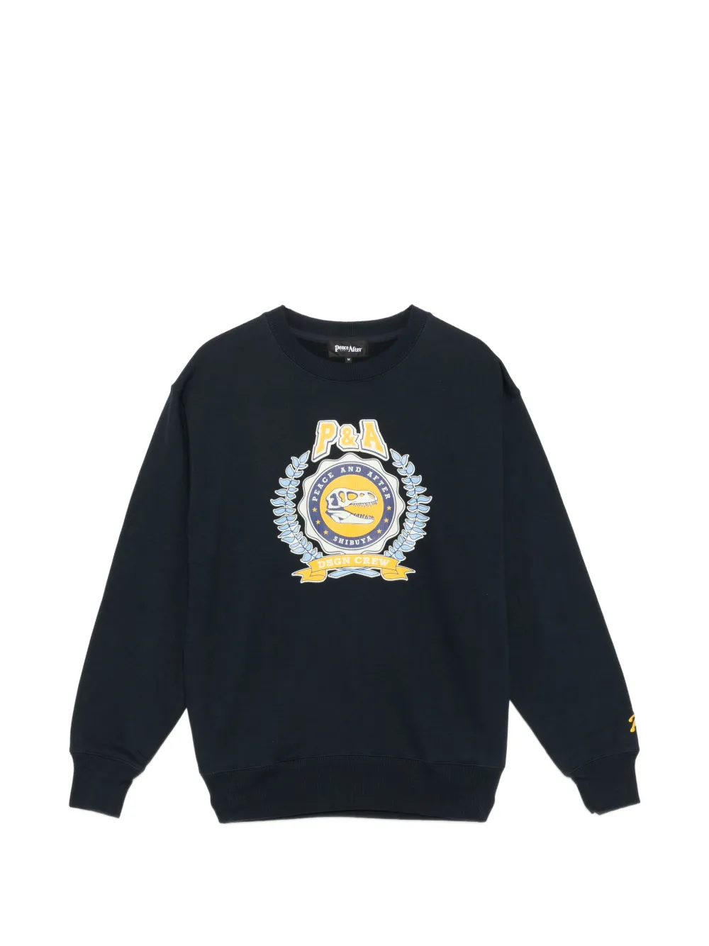 PEACE AND AFTER crew-neck sweatershirt - Blu
