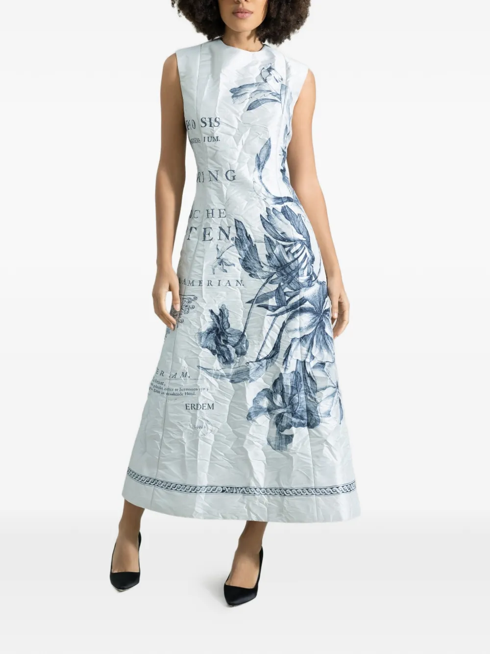 ERDEM sleeveless maxi dress - Grigio