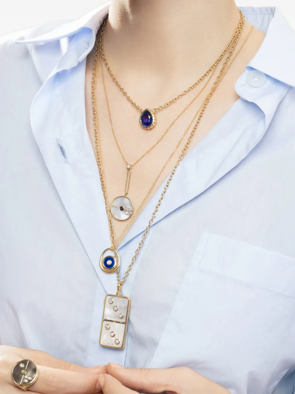 Retrouvaí tanzanite necklace - Oro