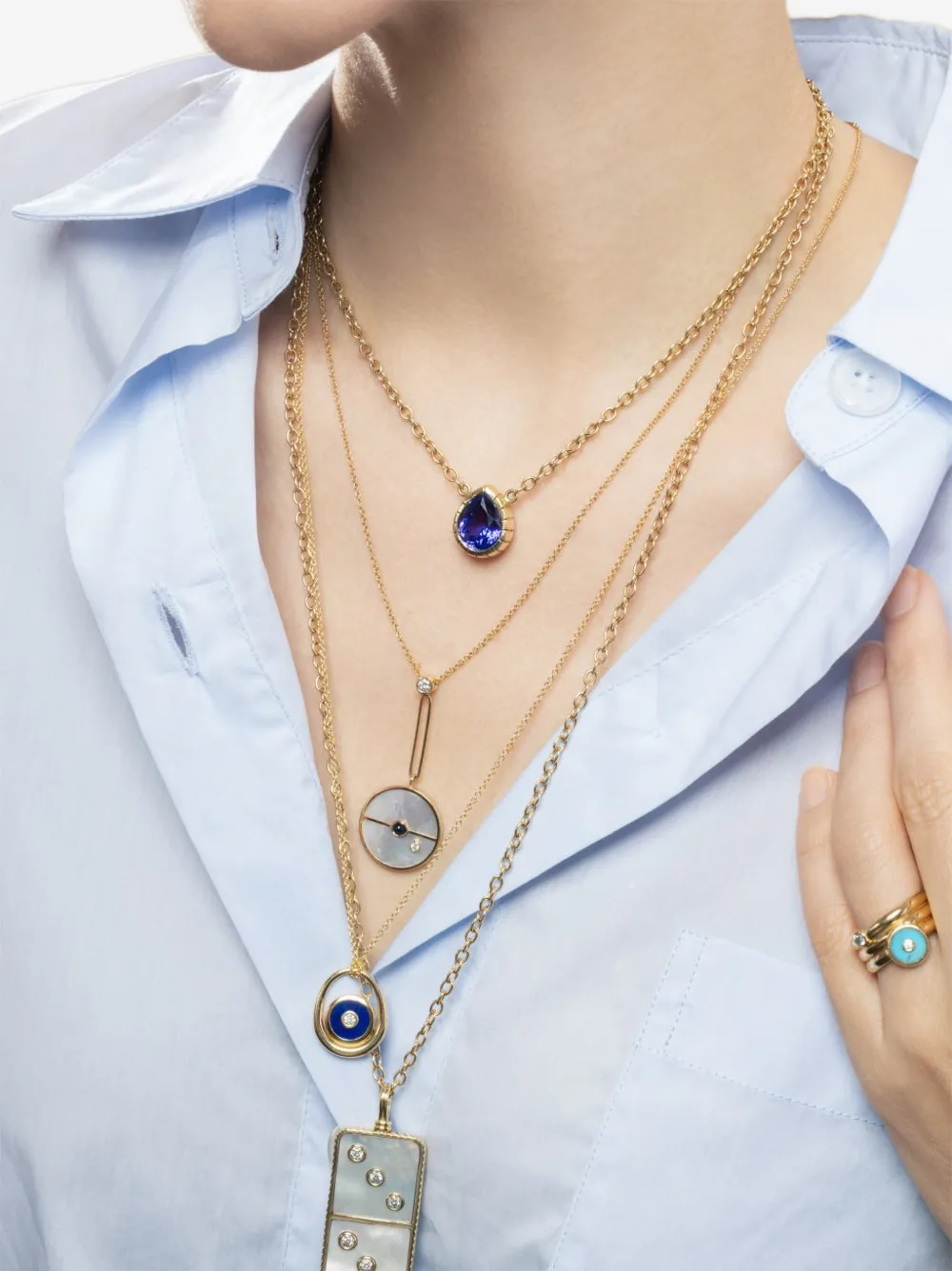  Retrouvaí Tanzanite Necklace - Gold 