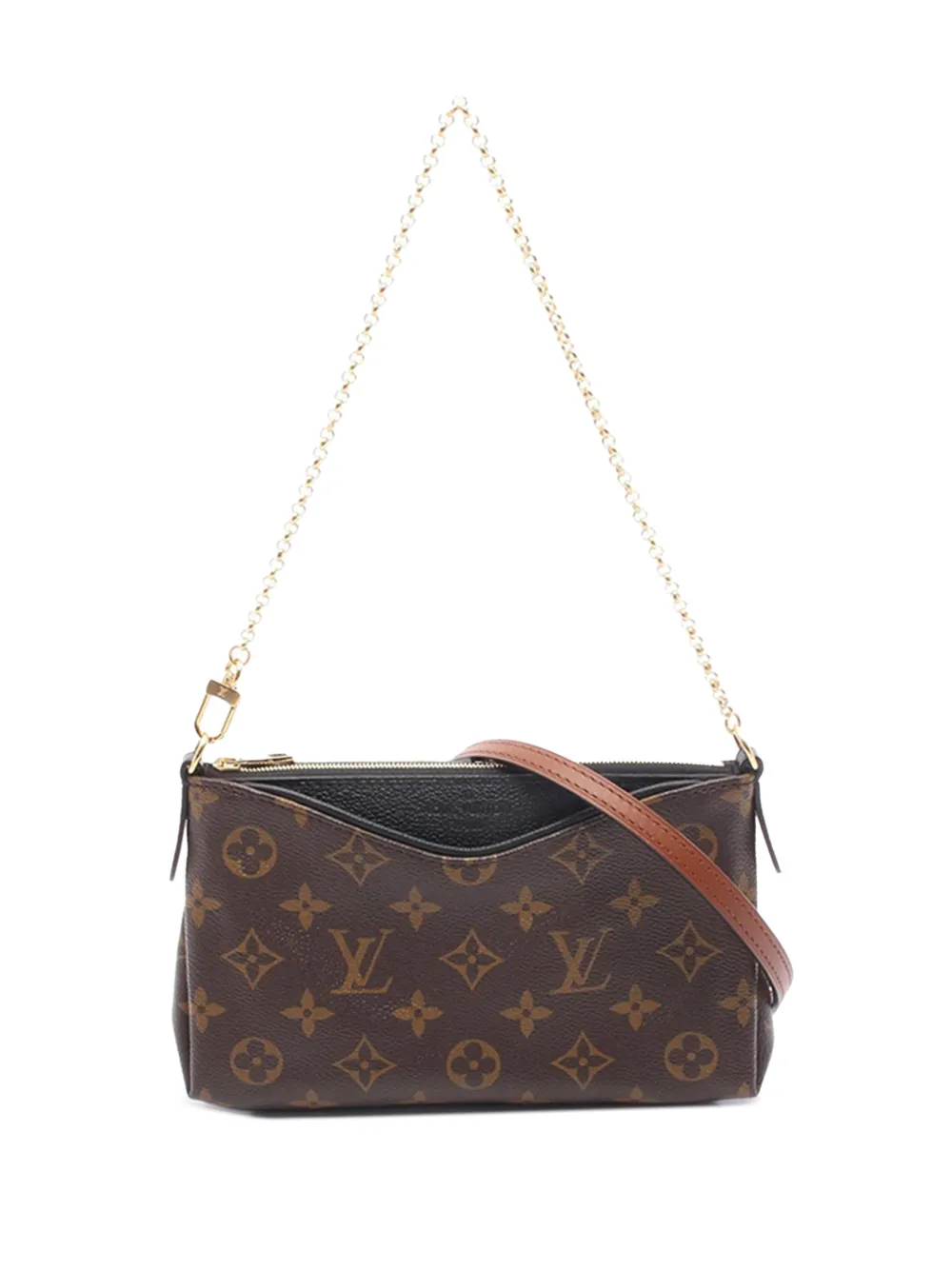 Louis Vuitton Pre-Owned 2016 Monogram Pallas Clutch satchel - Marrone