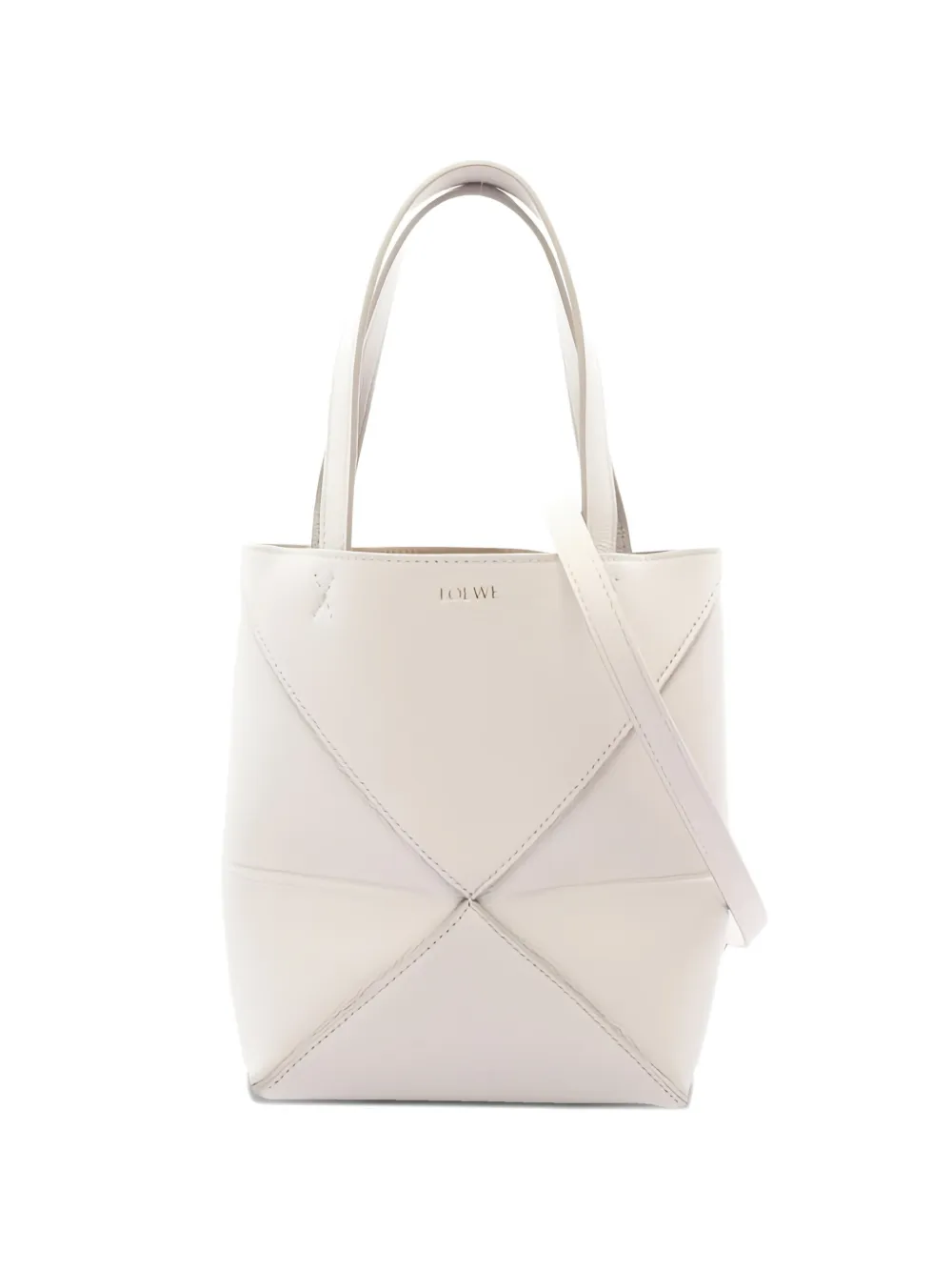 Loewe Pre-Owned 2020s mini puzzle leather handbag - Toni neutri