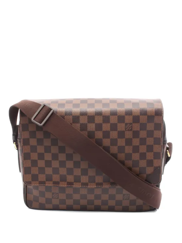 Louis Vuitton Pre-owned 2012 MM Shelton Damier Ebene Shoulder Bag in Brown