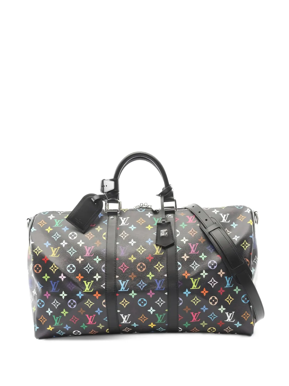 Louis Vuitton Pre-Owned x Takashi Murakami 2021 Keepall Bandoulière monogram bag - Nero