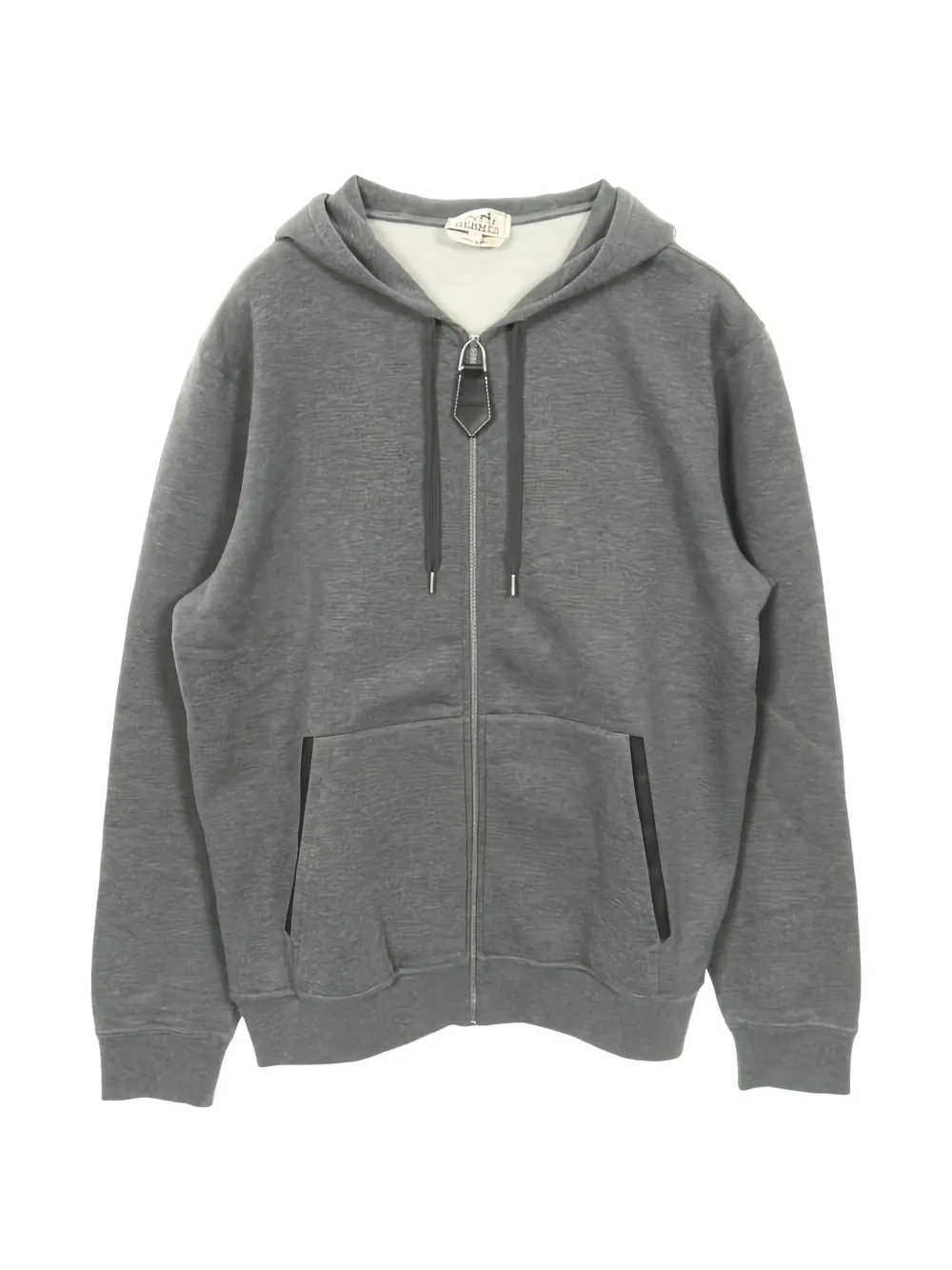 Hermès Pre-Owned zip-up hoodie - Grigio