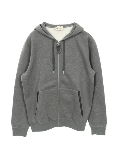 Hermès Pre-Owned sudadera con capucha y cremallera