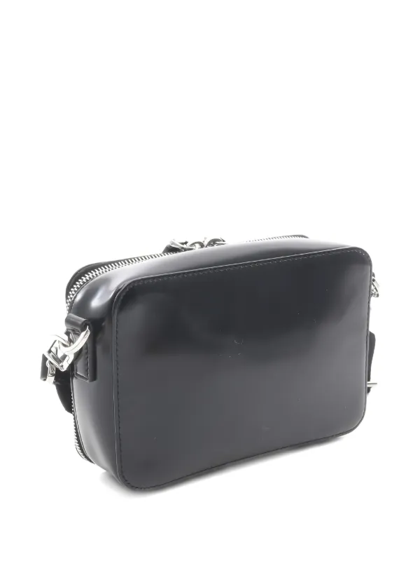 Prada Pre-Owned エナメルレザーショルダーバッグ | ブラック 