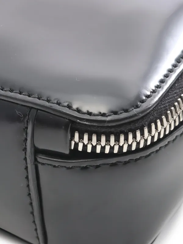 Prada Pre-Owned エナメルレザーショルダーバッグ | ブラック 