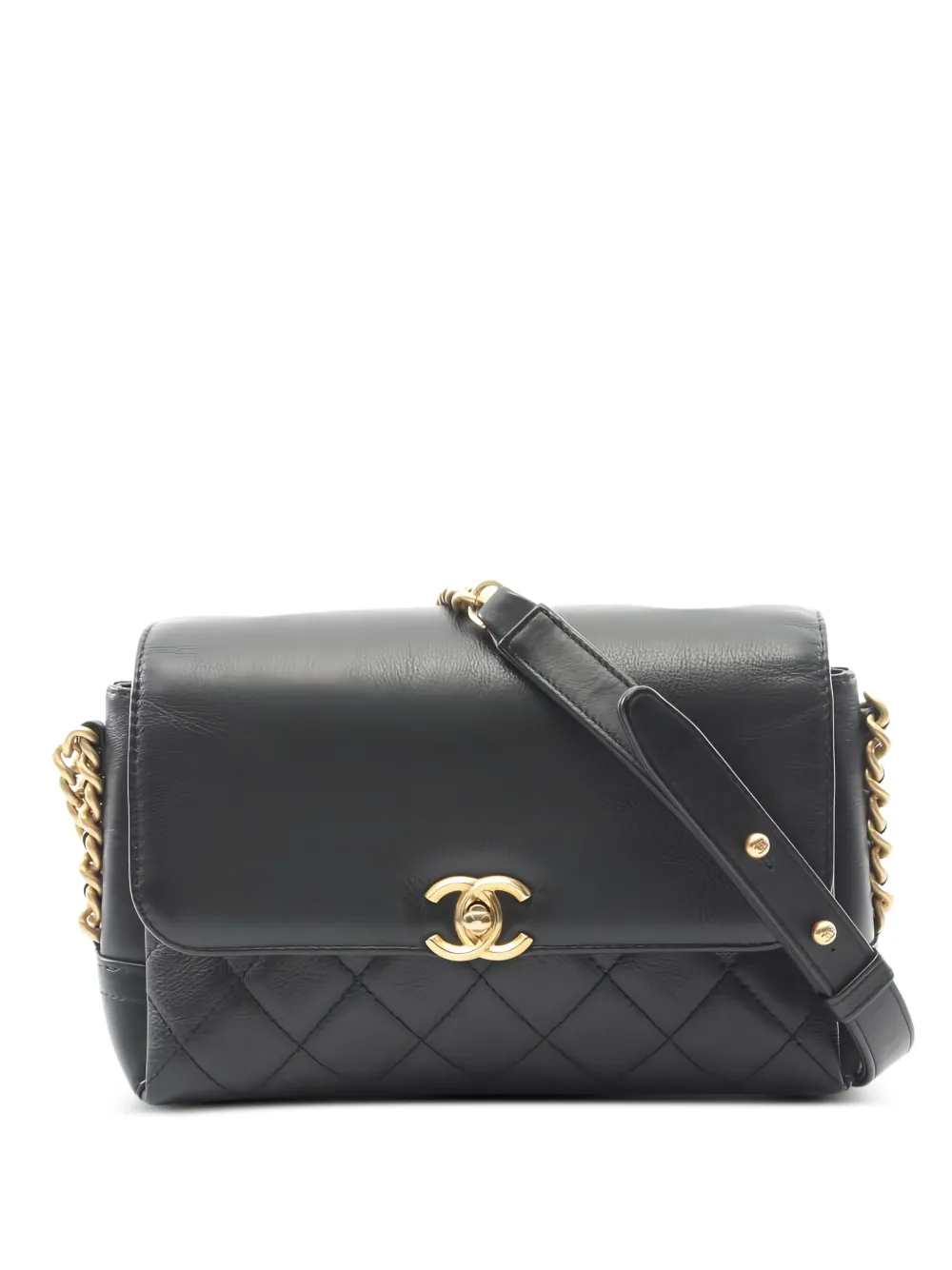 CHANEL Pre-Owned 2019 matelassé chain shoulder bag - Nero
