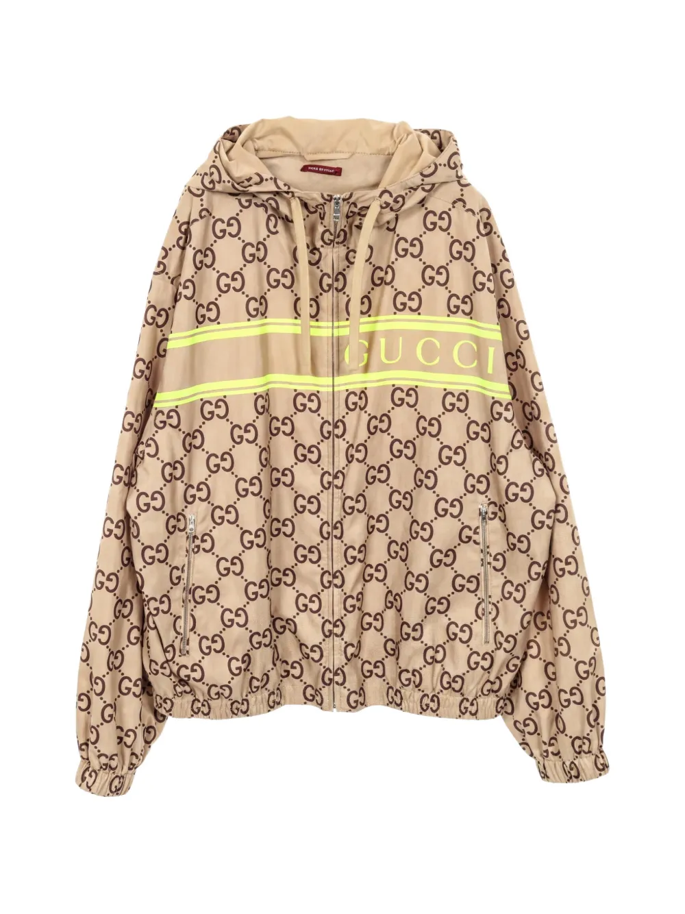 Gucci Pre-Owned 2010s GG-print hooded jacket - Toni neutri