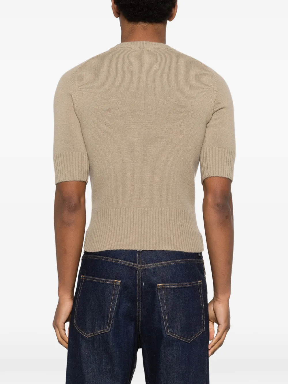 extreme cashmere Lauren geribbelde trui Beige