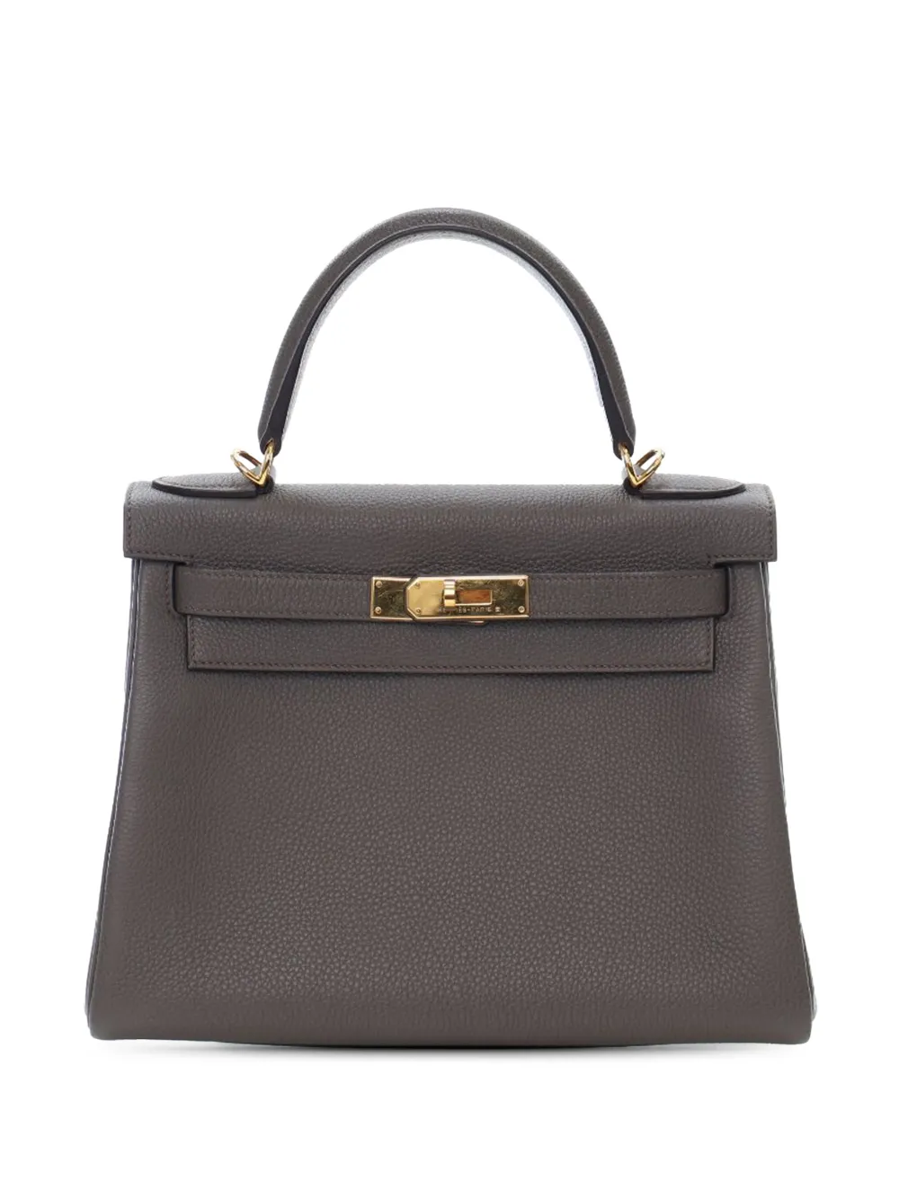 Hermès Pre-Owned 2021 Togo Kelly II Retourne 28 satchel - Grigio