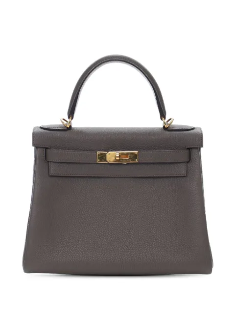 Hermès Pre-Owned 2021 Togo Kelly II Retourne 28 satchel