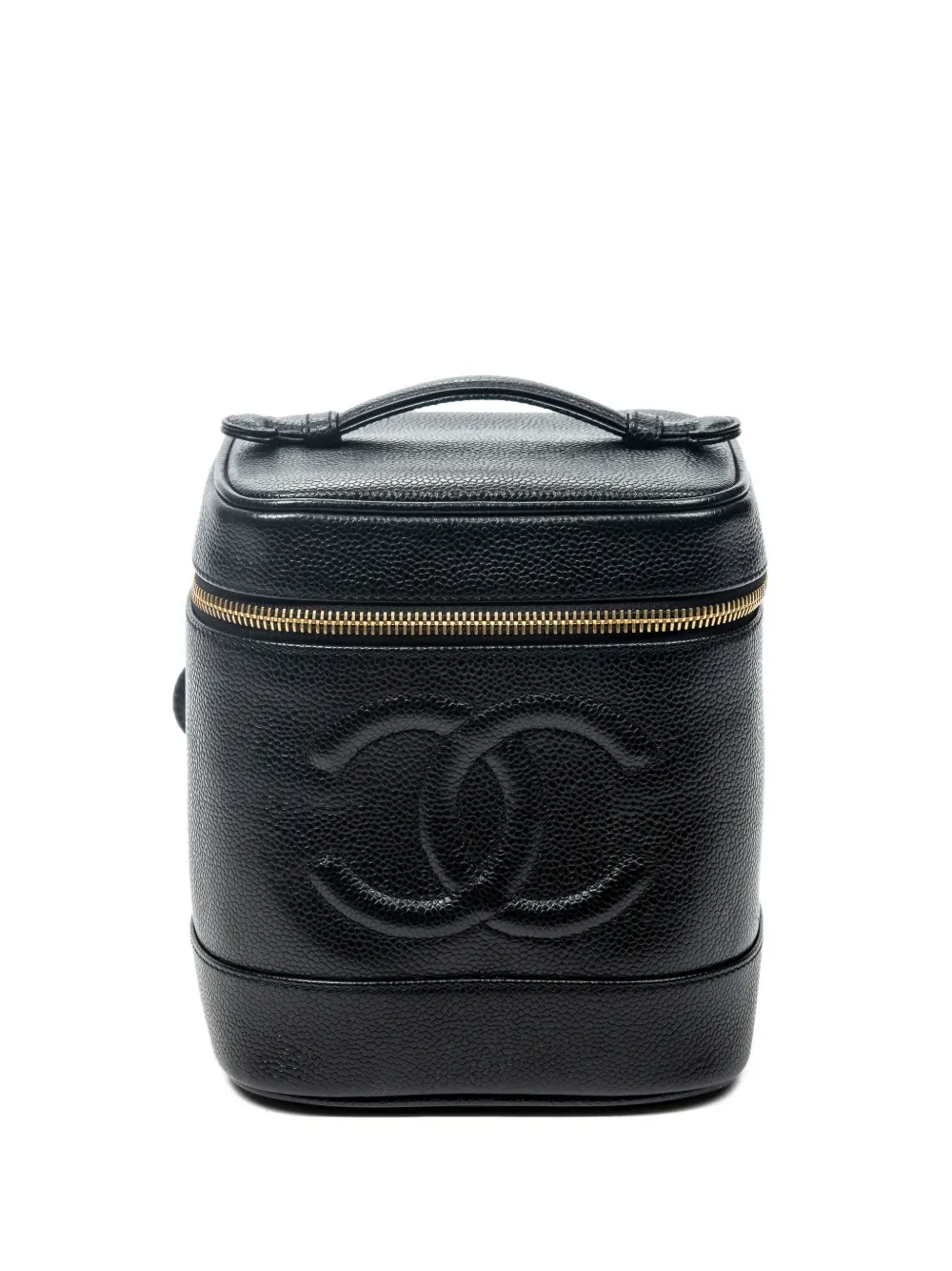 CHANEL Pre-Owned logo-detail cosmetic bag - Nero