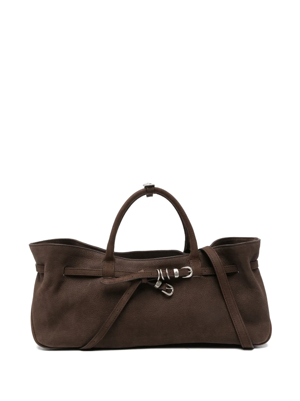 Marge Sherwood Grandma Used buckle tote bag - Marrone