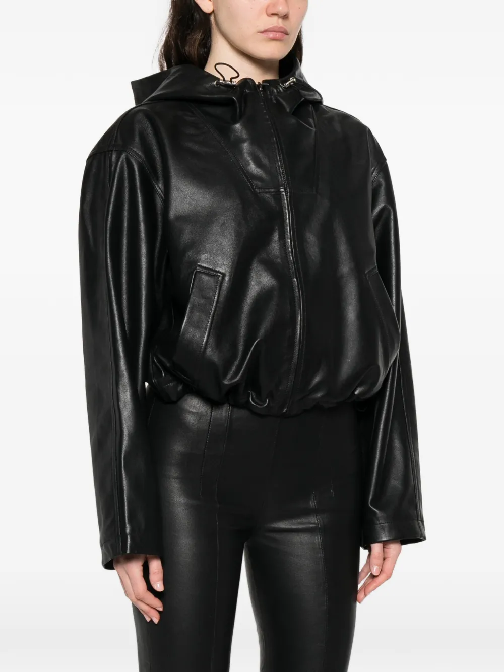  Iro Hooded Pocket Jacket - Black 