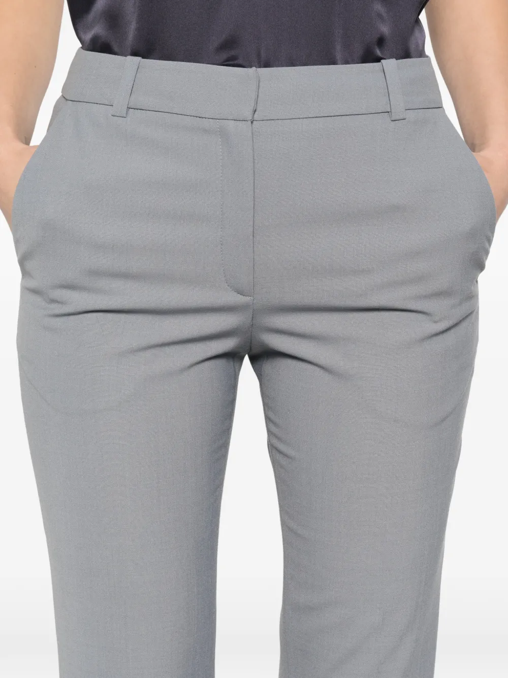 IRO Aqua broek verfraaid met knoop Grijs