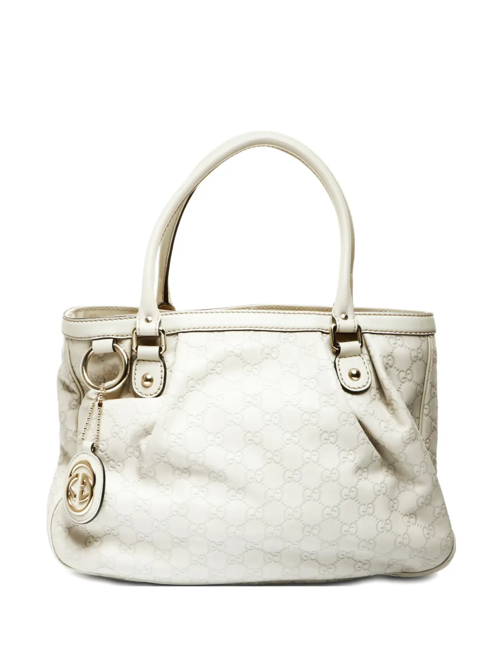 Gucci Pre-Owned 2000-2015 logo calf leather bag - Toni neutri