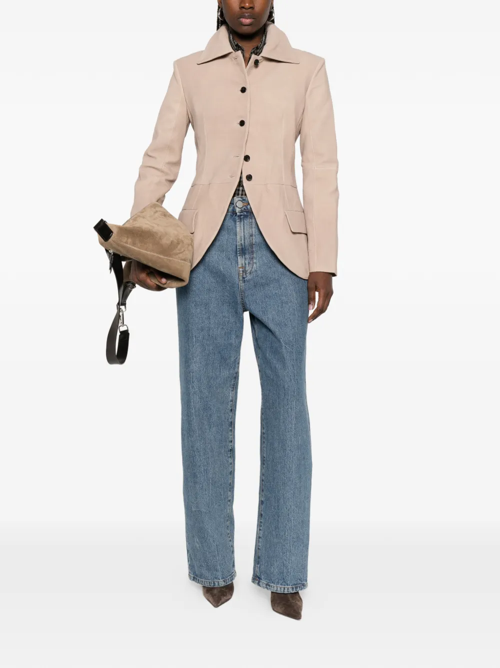  Iro Rosario Button-up Blazer - Neutrals 