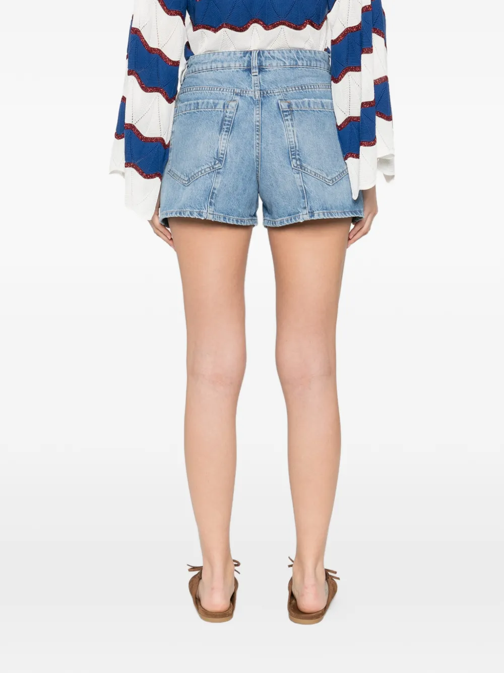 Seafarer Evan shorts met vijf zakken en vlakken Blauw