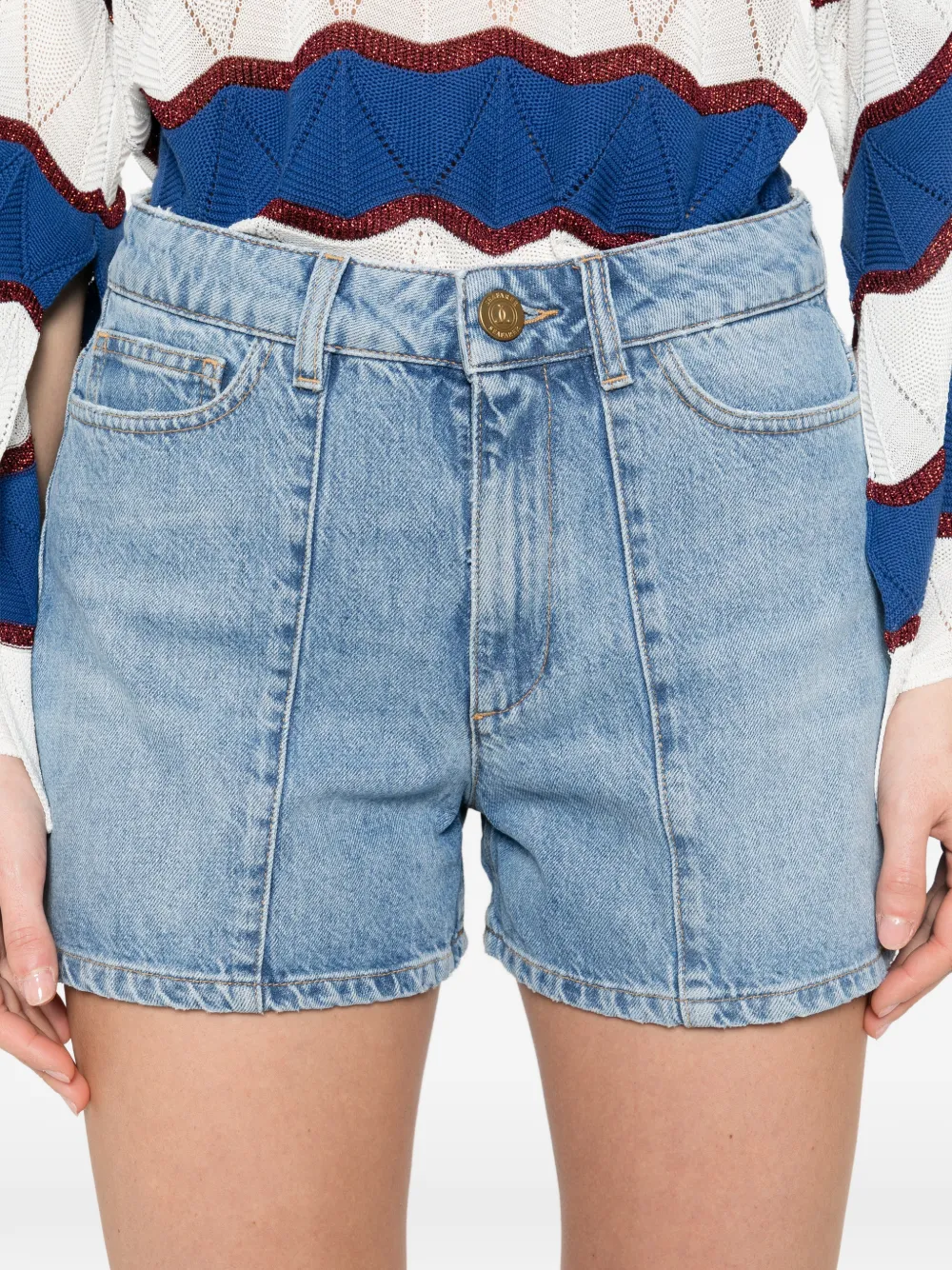 Seafarer Evan shorts met vijf zakken en vlakken Blauw