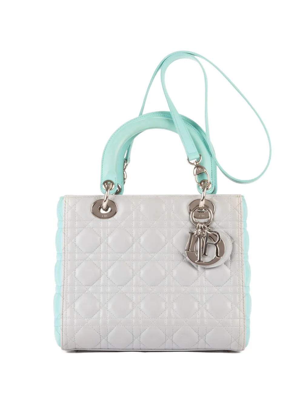 Christian Dior Pre-Owned Lady Dior quilted tote bag - Grey