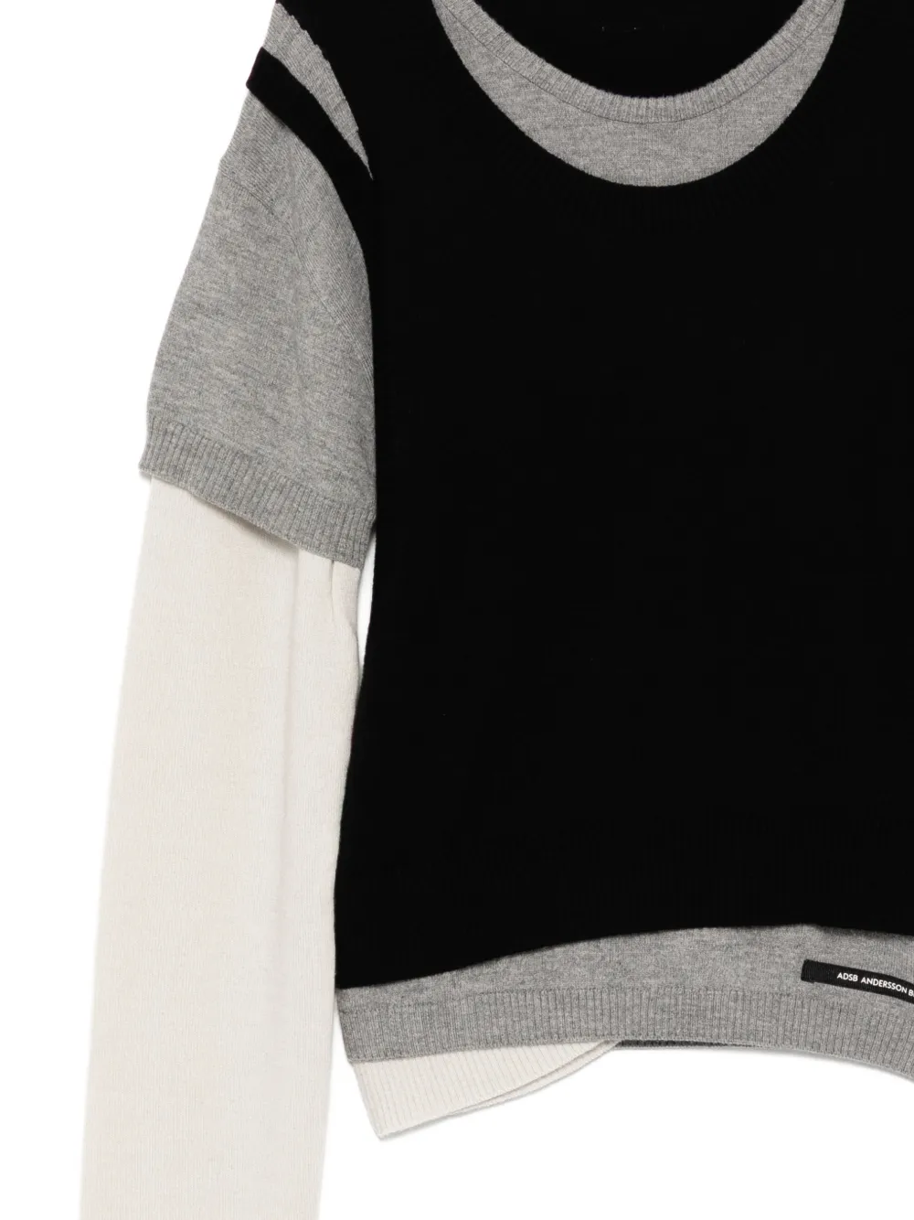 Andersson Bell Logo-patched Layer Top - Black 