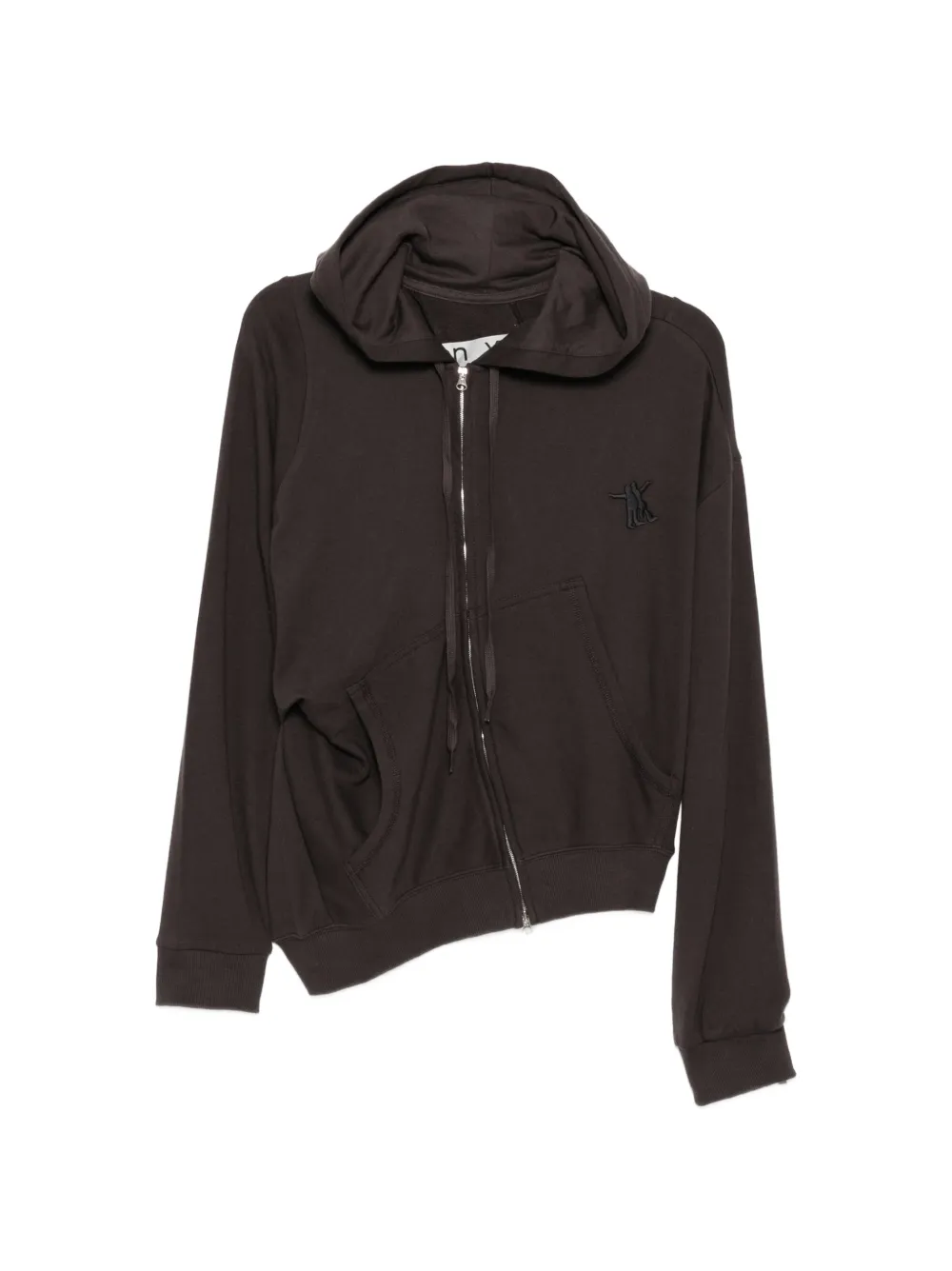 Open YY Felpa con cappuccio Slant - Grigio