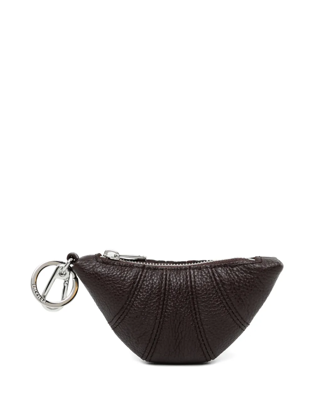 Lemaire Mini Croissant Keyring In Brown