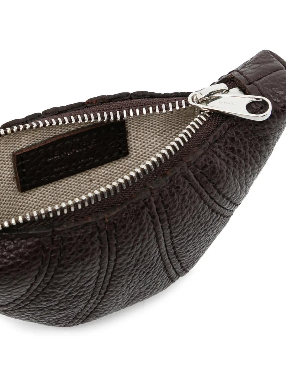 Lemaire Mini Croissant Keyring - Brown 