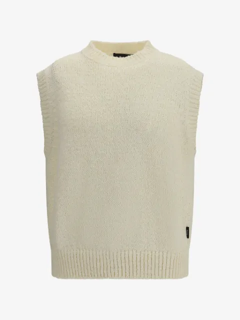 Laminar crew-neck gilet